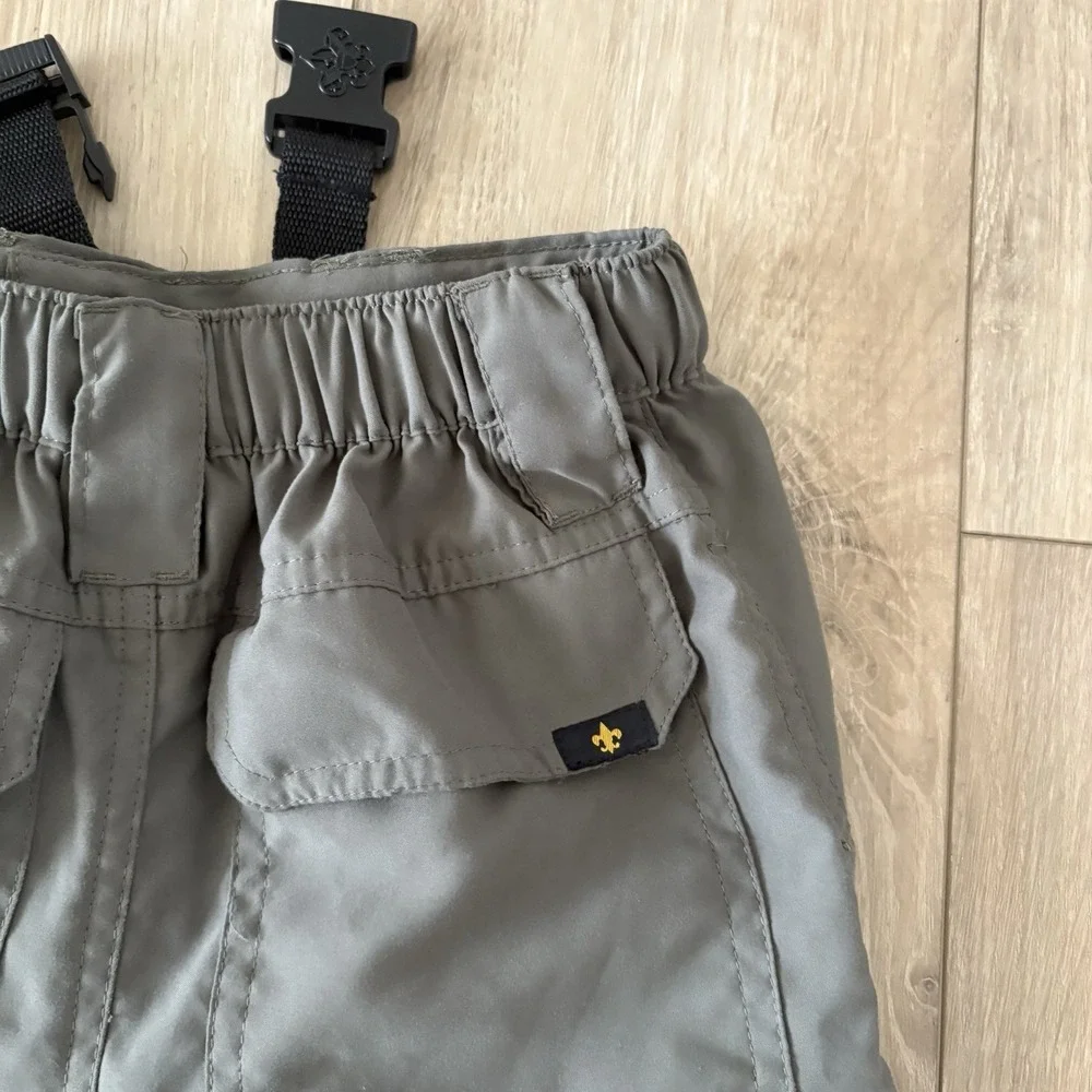 Boy Scouts Of America Switchbacks Pants Small Green Uniform Zip Off‎ Cargo Hike